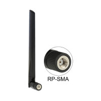 DELOCK Antenne WLAN RP-SMA 802.11 ac/a/h/b/g/n 3-5 dBi...