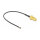 DELOCK Antennenkabel RP-SMA Buchse zum Einbau zu MHF 4L LK Stecker 1.37 10cm Gewindelnge 10mm