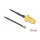 DELOCK Antennenkabel RP-SMA Buchse zum Einbau zu MHF 4L LK Stecker 1.37 10cm Gewindelnge 10mm