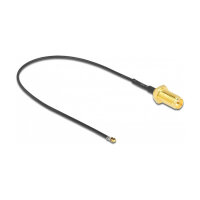 DELOCK Antennenkabel RP-SMA Buchse zum Einbau zu MHF 4L...