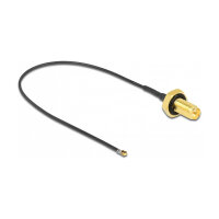 DELOCK Antennenkabel RP-SMA Buchse zum Einbau zu MHF 4L...