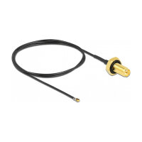DELOCK Antennenkabel RP-SMA Buchse zum Einbau zu MHF 4L...