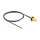 DELOCK Antennenkabel RP-SMA Buchse zum Einbau zu MHF 4L LK Stecker 1.37 50cm Gewindelnge 10mm spritzwassergeschtzt