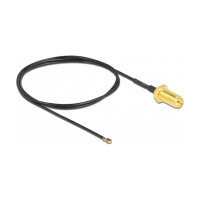 DELOCK Antennenkabel RP-SMA Buchse zum Einbau zu MHF 4L...