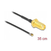 DELOCK Antennenkabel SMA Buchse zum Einbau zu MHF 4L LK...