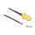DELOCK Antennenkabel SMA Buchse zum Einbau zu MHF 4L LK Stecker 1.37 35cm Gewindelnge 10mm