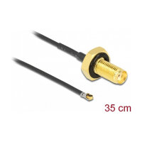 DELOCK Antennenkabel SMA Buchse zum Einbau zu MHF 4L LK...