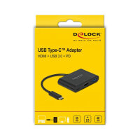 DELOCK USB Type-C Adapter zu HDMI 4K 30 Hz mit USB Typ-A...