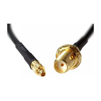 DELOCK Antennenkabel SMA Buchse zum Einbau zu MMCX Stecker 200mm