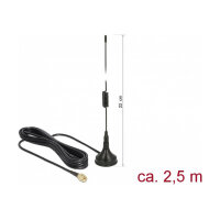 DELOCK GSM / UMTS / LTE Antenne SMA Stecker 2 dBi starr...