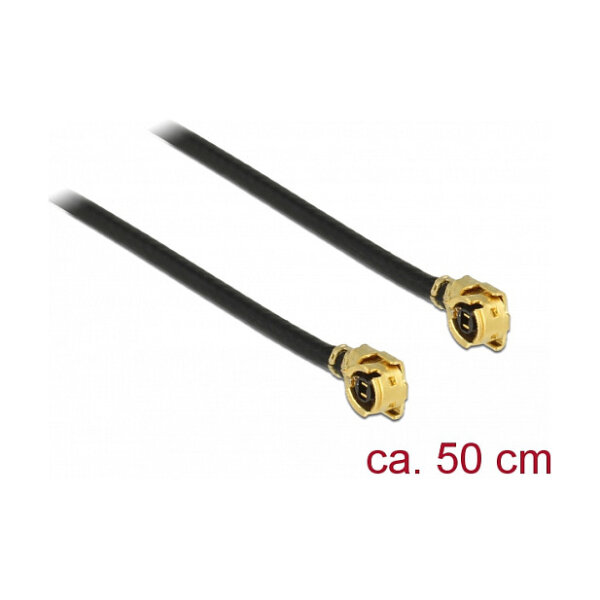 DELOCK Antennenkabel I-PEX Inc. MHF I Stecker zu I-PEX Inc. MHF I Stecker 1.13 50cm