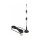 DELOCK LTE Antenne SMA Stecker 90 2.5 dBi starr omnidirektional mit magnetischem Standfuss und Anschlusskabel RG-174 2.5m schwarz