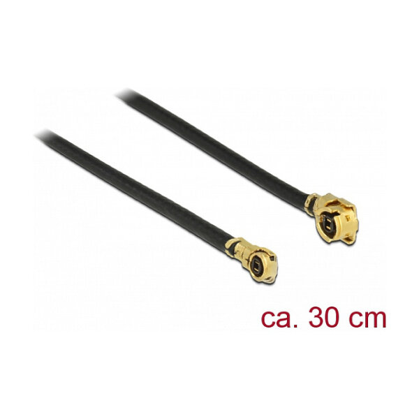 DELOCK Antennenkabel I-PEX Inc. MHF I Stecker zu I-PEX Inc. MHF 4L Stecker 1.13 30cm