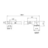 DELOCK Antennenkabel I-PEX Inc. MHF I Stecker zu I-PEX Inc. MHF 4L Stecker 1.13 30cm