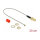DELOCK Antennenkabel RP-SMA Buchse zum Einbau Ferritkern zu I-PEX Inc. MHF I Stecker 1.13 20cm Gewindelnge 10mm