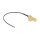 DELOCK Antennenkabel RP-SMA 90 PCB Buchse zum Einbau zu I-PEX Inc. MHF 4L Stecker 1.13 15cm Gewindelnge 15mm