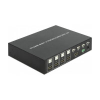 DELOCK KVM 4in1 Multiview Switch 4x HDMI mit USB 2.0