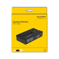 DELOCK USB 3.0 Switch fr 2 PC an 1 Gert