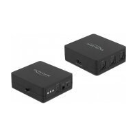 DELOCK S/PDIF TOSLINK Switch 3 In 1 Out mit IR-Fernbedienung und USB Stromversorgung