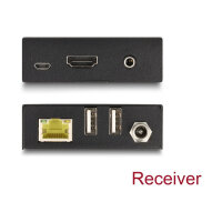 DELOCK HDMI KVM Extender Set uber Cat.6 Kabel 4K 60 Hz 70m