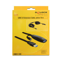 DELOCK Kabel USB 3.0 Verlngerung. aktiv 10 m