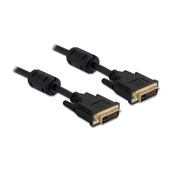 Delock DVI-I-Kabel, mit Ferritkern, ver