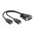 DMS-59 > 2x DisplayPort Adapter 0,25m