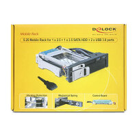 Delock 5.25 Wechselrahmen 1 x 2.5