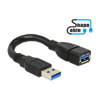 DeLock Kabel USB 3.0-A St > BU ShapeCab