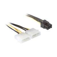 Inter.2x Molex >6pin Graka Delock