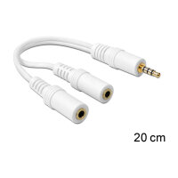 Audio Klinke 3,5mm 4Pol. > 2x Klink 3,5mm Micro +...