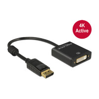 DeLock DisplayPort 1.2 > DVI 24+5 (ST-BU) Adapter 4K Schwarz