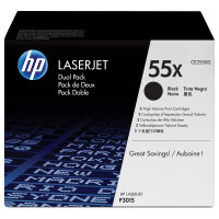 HP original LaserJet CE255XD original Toner cartridge black high capacity 2-pack