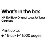 HP 37A original LaserJet Toner cartridge CF273A Black