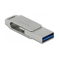 STICK DELOCK USB 3.2 Gen 1 USB-C + Typ-A Speicherstick 128GB - Metallgehuse