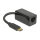 USB C > Adapter Netzwerk RJ45 (1000 MBit/s) schwarz Delock
