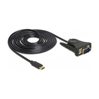 USB C > Adapter 1 x Seriell DB9 RS-232 Delock