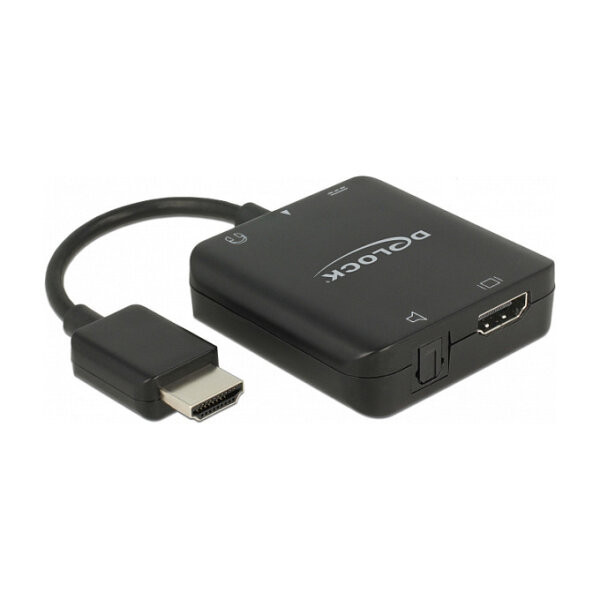 DELOCK HDMI Audio Extractor 4K 60 Hz kompakt