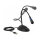 Broadcast Delock USB Schwanenhals Mikrofon mit Standfuß und Mute + On / Off Taste
