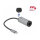 Adapter USB-C > Gigabit Lan RJ45 (ST-BU) Power Delivery bis zu 1000Mbps Kabellänge 15cm DeLOCK Black Grey