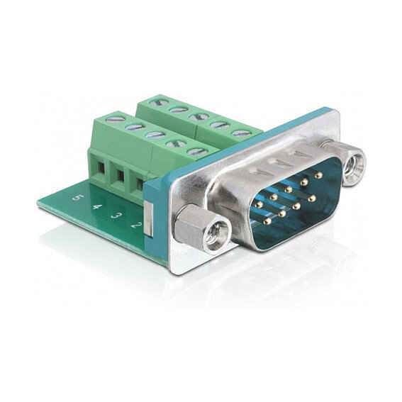 Adapter DeLock 10 ploger Anschlussblock D-SUB (M)