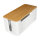 Management Cable Box Bambus-Deckel 320 x 140 x 130mm LogiLink White