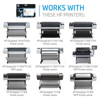 HP 72 original Ink cartridge C9372A magenta high capacity...