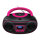 Denver DAB+ Boombox Mit DAB+/FM-Radio, Bluetooth-Funktion,pink