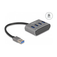 DELOCK 4 Port USB 3.2 Gen 1 Hub mit USB Typ-A Anschluss -...