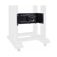 Delock Monitorarm - Rack montierbar - Schwarz - 4U - 48.3 cm
