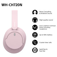 Sony WH-CH720NP Headphones pink