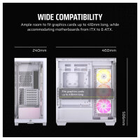 Corsair 3500X ARGB weiß Midi Tower ATX Gaming Gehäuse