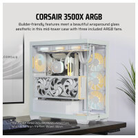 Corsair 3500X ARGB weiß Midi Tower ATX Gaming Gehäuse