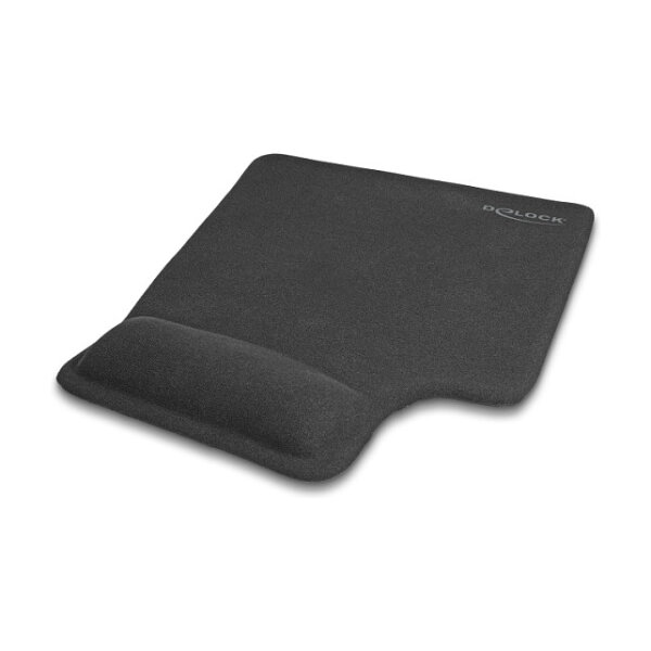 DELOCK Ergonomisches Mauspad mit Gel Linkshänder schwarz